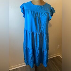 No Brand, blue, Like New long dress, Size Small, goes passed knees, maxi dress